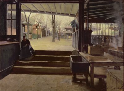 Die Küche oder das Labor des Moulin de la Galette, Paris von Santiago Rusinol i Prats