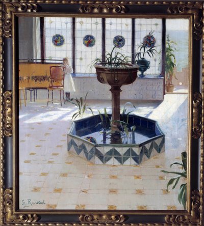 Der Brunnen unter der Veranda von Santiago Rusinol i Prats