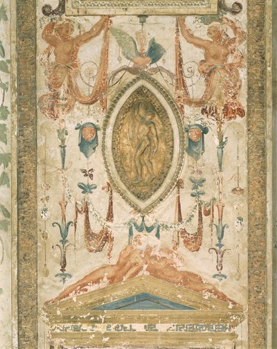 Pilaster mit grotesker Dekoration von Sanzio of Urbino (workshop) Raphael