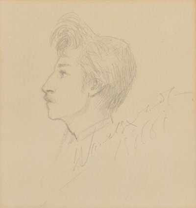 Porträt von W. Graham Robertson von Sarah Bernhardt