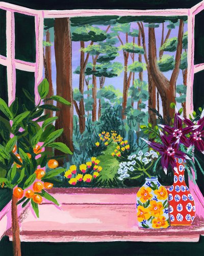 Lebendiger Fenstergarten von Sarah Gesek