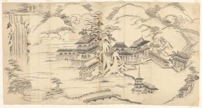 Landschaft im chinesischen Stil von Sasaya (workshop of)