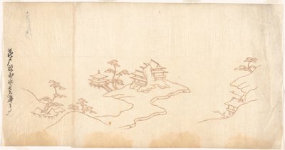 Landschaft im chinesischen Stil von Sasaya (workshop of)