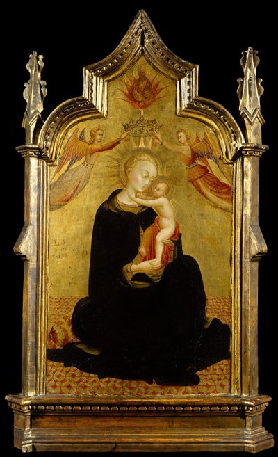 Madonna mit Kind und Engeln, ca. 1445-1450 von Sassetta