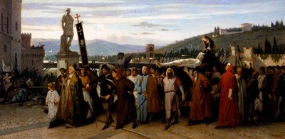 Das Begräbnis von Buondelmonte von Saverio Altamura