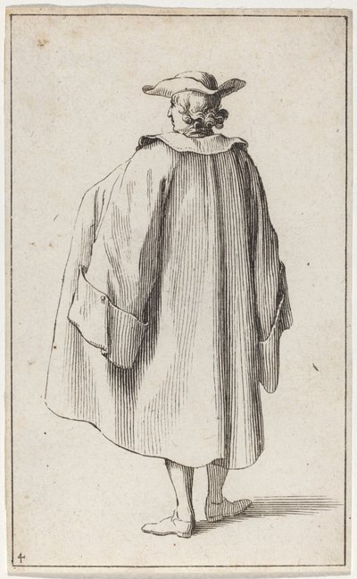Stehender Mann von hinten gesehen von Sébastien Le Clerc the elder