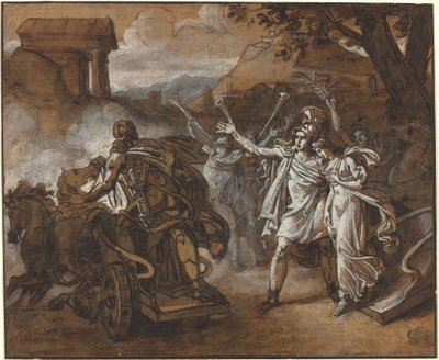 Castor und Pollux retten Helena von Sébastien Louis Guillaume Norblin de la Gourdaine
