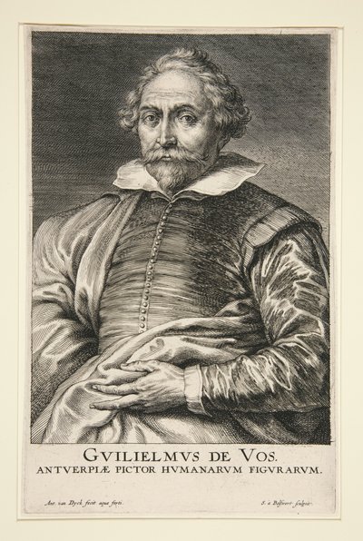 Porträt von William de Vos von Schelte Adams Bolswert