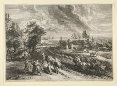 Ansicht von Malines, aus der Serie der großen Landschaften von Schelte Adams Bolswert