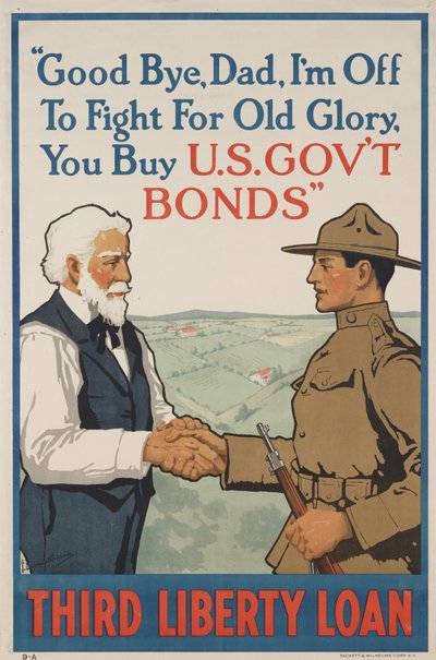 Auf Wiedersehen, Papa, ich gehe für die alte Ehre kämpfen von School American