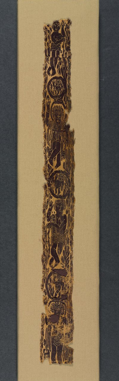 Ornamentales Schulterband von einer Tunika, 600-650 von School Byzantine