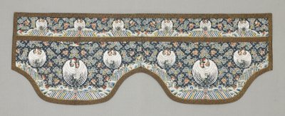 Erweiterte Ärmelbündchen, späte 1870er-1880er Jahre (Seidenstoff) von School Chinese