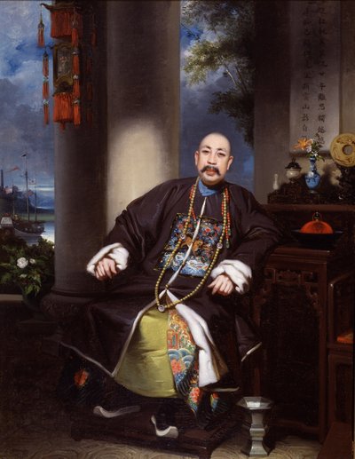 Porträt von Mouqua, Lamqua, um 1840 von School Chinese