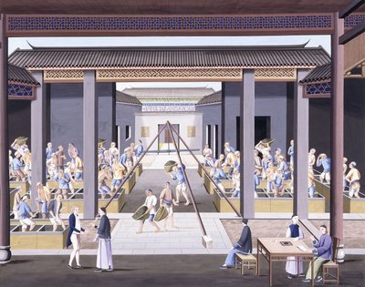 Tee stampfen, ca. 1800 von School Chinese