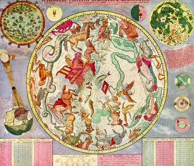 Sternkarte erstellt und veröffentlicht von C. Allard, Amsterdam von School Dutch