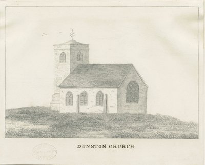 Dunston Kirche (Bleistiftzeichnung) von School English