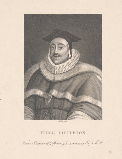 Richter Littleton, graviert von C. M. Dien (Gravur) von School English