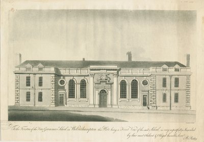 Wolverhampton - Gymnasium: Gravur, nd [1797] (Druck) von School English