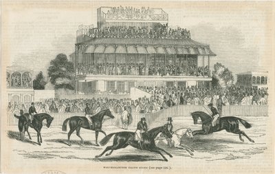 Wolverhampton - Grand Stand: Holzschnittgravur, undatiert [ca. 1844] von School English