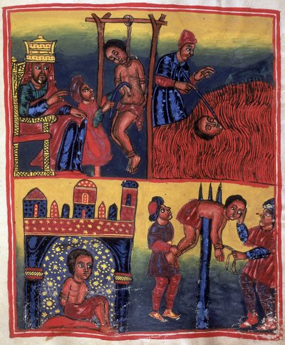Szenen von Folter und Tod, aus den 