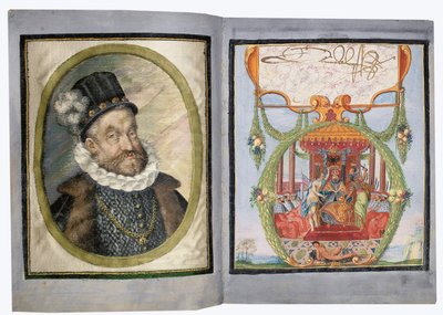 Seiten aus dem Album Amicorum von Philipp Hainhofer von School European