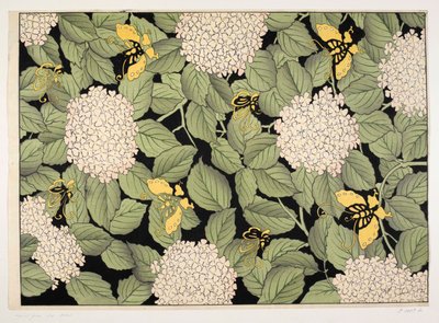 Japanisches Blumendesign, Illustration aus 