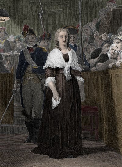 Königin Marie Antoinette (1755-1793) Verurteilt durch das Revolutionstribunal im Oktober 1793 von School French