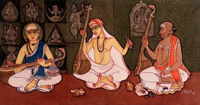 Hindu-Mönche von School Indian