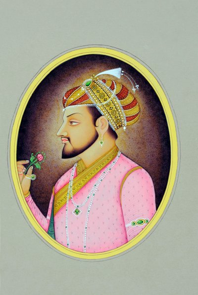 Miniaturmalerei des Mughal-Kaisers Shah Jahan von School Indian