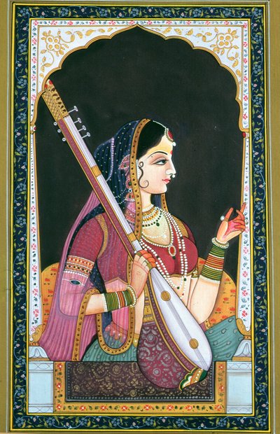 Musizierende Dame von School Indian