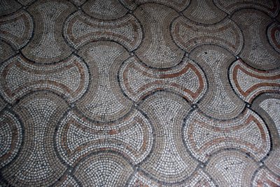 Detail der Bodendekoration von School Italian