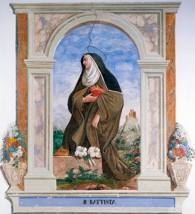 Darstellung von Camilla Battista da Varano (1458-1524) von School Italian