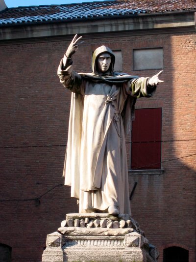 Statue von Girolamo Savonarola von School Italian