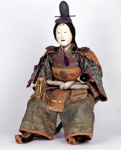 Japanische Puppe aus der Edo-Zeit auf der Jungenparty. Captier-Sammlung. Paris von Japanese School