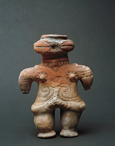 Terrakotta-Dogu-Skulptur aus Akita, Jomon-Periode 11.-4. Jahrhundert v. Chr. von Japanese School