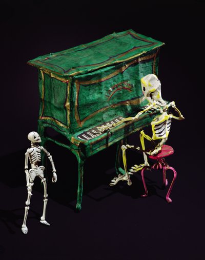 Tag der Toten Figuren als Musiker (Pappmaché) von School Mexican