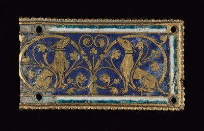 Plakette, wahrscheinlich von einem Reliquienschrein, ca. 1200-1250 von School Mosan