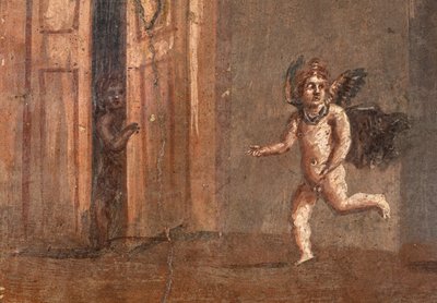 Amoretten spielen Verstecken, Herculaneum von School Roman