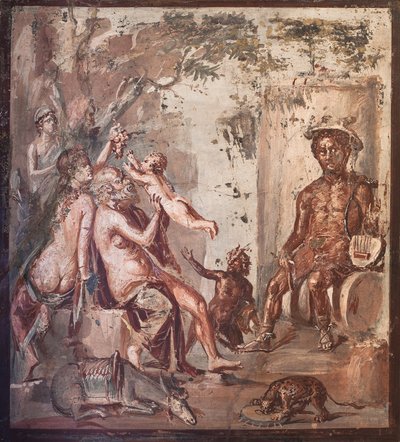 Die Kindheit des Bacchus, Herculaneum von School Roman