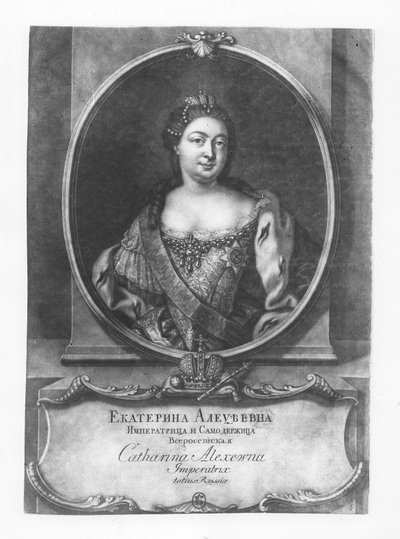 Katharina I. von Russland (Stich) von School Russian