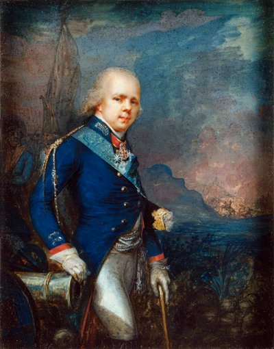 Porträt von Großherzog Konstantin Pawlowitsch von Russland (1779-1831) vor der Schlacht von Novi von School Russian