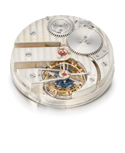 Offenes schlüsselloses Ein-Minuten-Tourbillon-Uhr, Breguet Nr. 986 von Swiss School