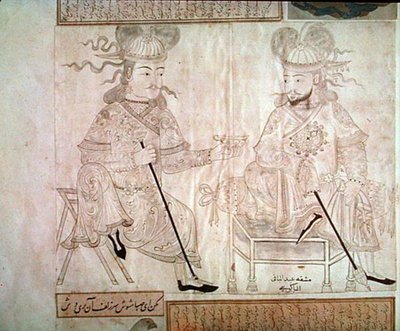 Zwei Männer im Gespräch, aus Album 2162 von School Turkish