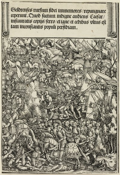 Der zweite Krieg in Geldern, aus Der Triumphbogen von Maximilian I. von School of Albrecht Dürer