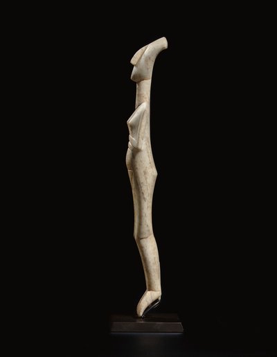 Kykladische liegende Frauenfigur, Namensstück des Schuster-Meisters, Frühe Kykladische II, ca. 2400 v. Chr. von Schuster Master