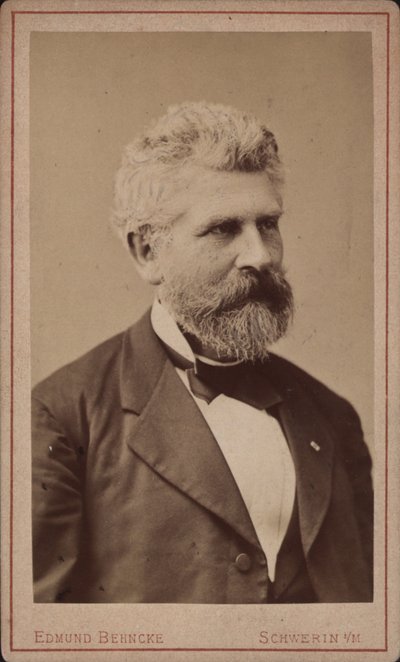 Porträt des Cellisten und Komponisten Georg Goltermann, 1824-1898, ca. 1880 von Schwerin . Photo studio Edmund Behncke