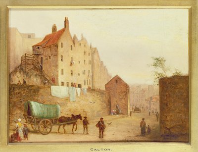 Calton, Detail aus Edinburgh: Neun Ansichten der Altstadt von Scottish School