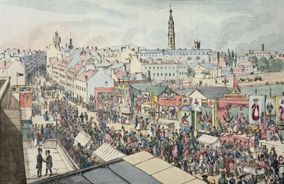 Zeichnung der Glasgow Fair, aus The Glasgow Looking Glass, 1825 von Scottish School