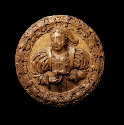 Rundel, gedacht als Darstellung von Margaret Tudor, von der Decke der Königlichen Präsenzkammer im Stirling Castle, 1540 von Scottish School