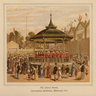 Der Musikpavillon, Internationale Ausstellung, Edinburgh von Scottish School